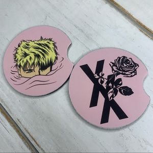 2/$15 XX Rose Car Coaster